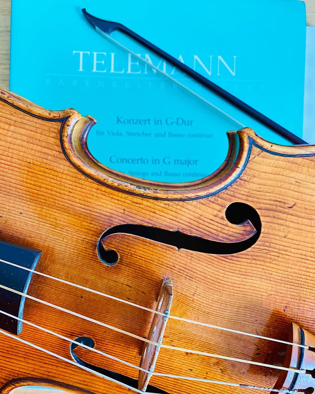 card Colonel Misty Telemann Viola Concerto